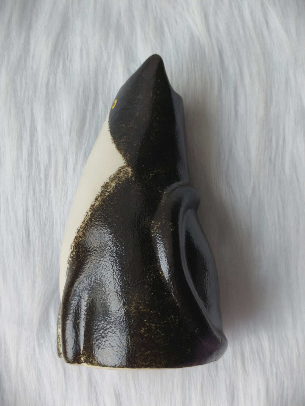 Handmade Ceramic Cat Vase | Tall Flower Vase, Cat Lover Gift - Cow Cat