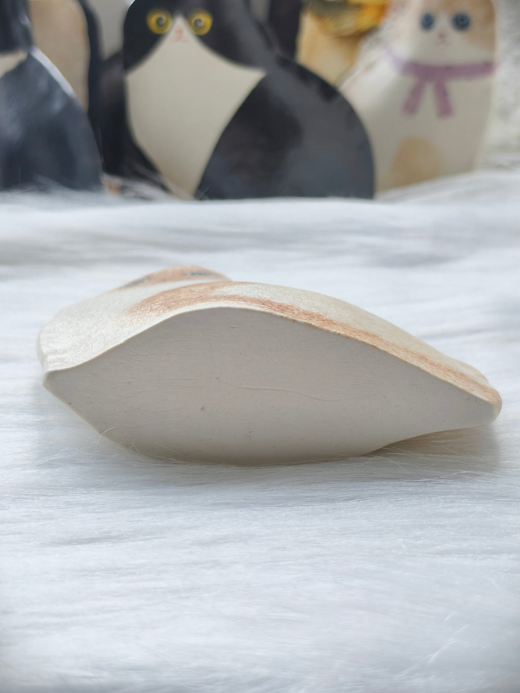 Handmade Ceramic Cat Vase | Sitting Cat, Cat Lover Gift - Siamese