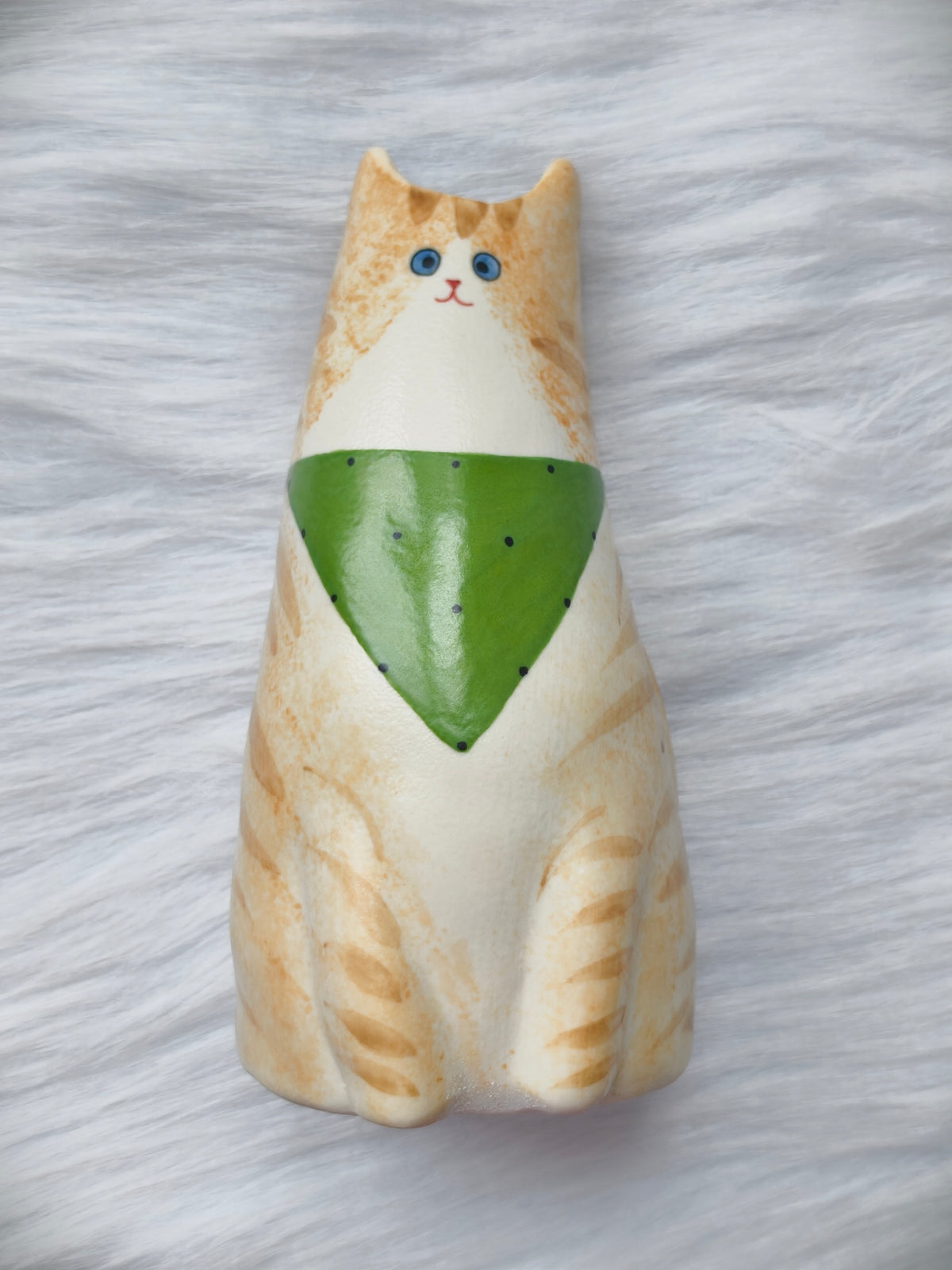 Ceramic Cat Vase Blind Box | Handmade Surprise Cat Lover Gift - Orange Tabby