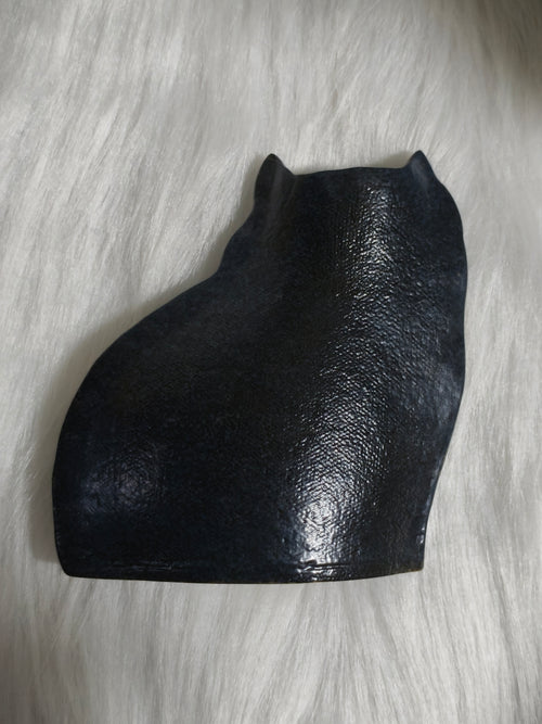 Handmade Ceramic Cat Vase | Sitting Cat, Cat Lover Gift - Black