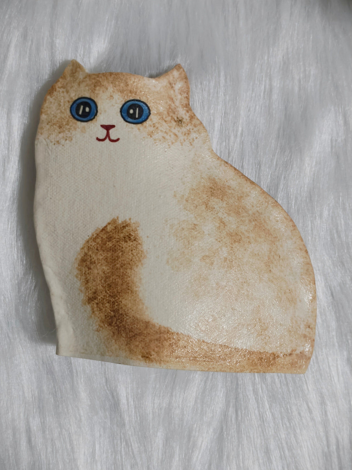 Handmade Ceramic Cat Vase | Sitting Cat, Cat Lover Gift - Golden Shorthair