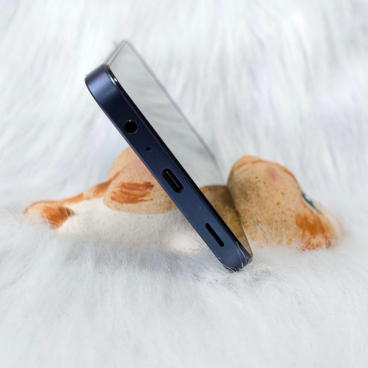 Handmade Ceramic Cat Phone Stand | Ginger Cat, Gift for Cat Lovers