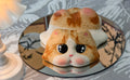 Handmade Ceramic Cat Phone Stand | Ginger Cat, Gift for Cat Lovers
