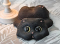 Handmade Ceramic Cat Phone Stand | Black Cat, Gift for Cat Lovers