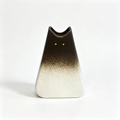 Handmade Gradient Ceramic Cat Vase | Modern Cat Lover Gift, Minimalist Art