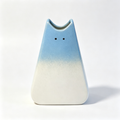 Handmade Gradient Ceramic Cat Vase | Modern Cat Lover Gift, Minimalist Art