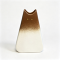 Handmade Gradient Ceramic Cat Vase | Modern Cat Lover Gift, Minimalist Art