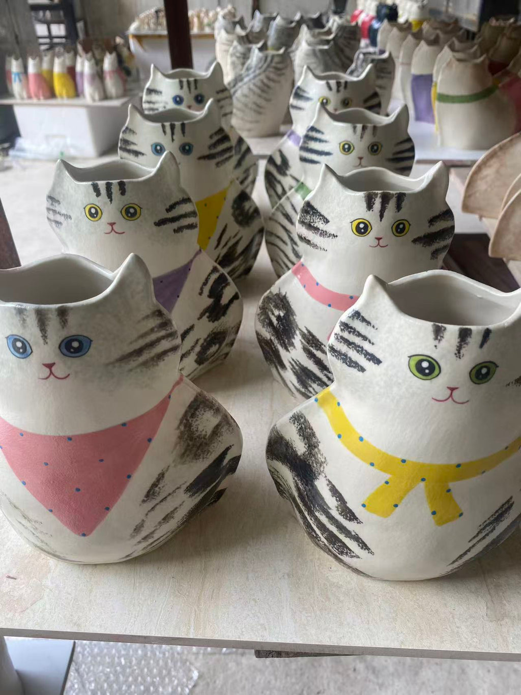 Ceramic Cat Vase Blind Box | Handmade Surprise Cat Lover Gift - Chubby Cat