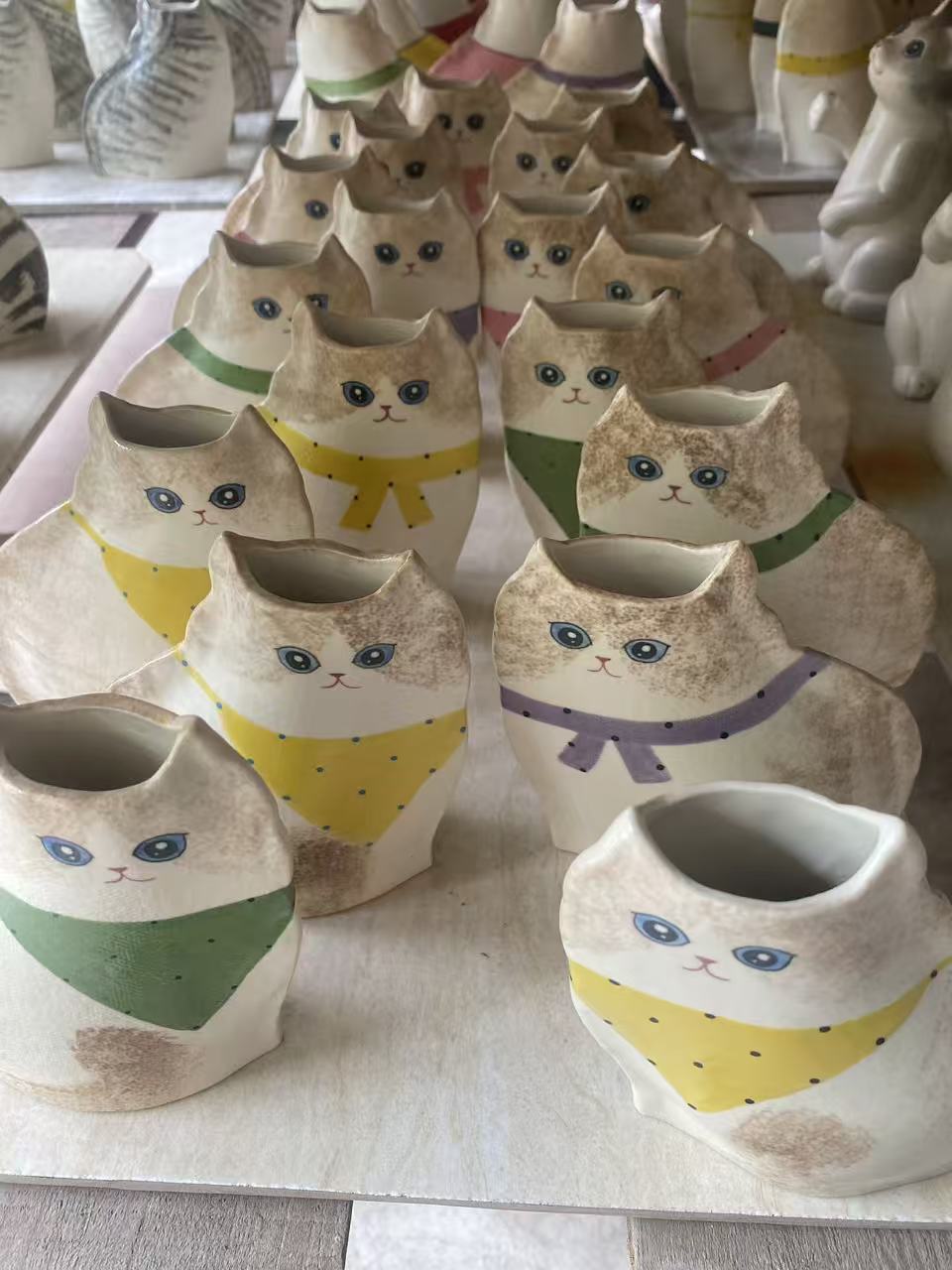 Ceramic Cat Vase Blind Box | Handmade Surprise Cat Lover Gift - Ragdoll